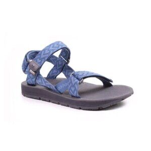 Land's End Men's Sandals Blue 11 Walking Hiking Hook&Loop Closure Outdoor Casual